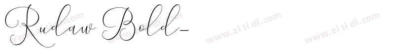 Rudaw Bold字体转换